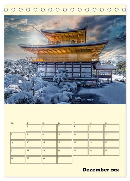 Produktbild: Japan - Hightech und viel Tradition (Tischkalender 2026 DIN A5 hoch), CALVENDO Monatskalender