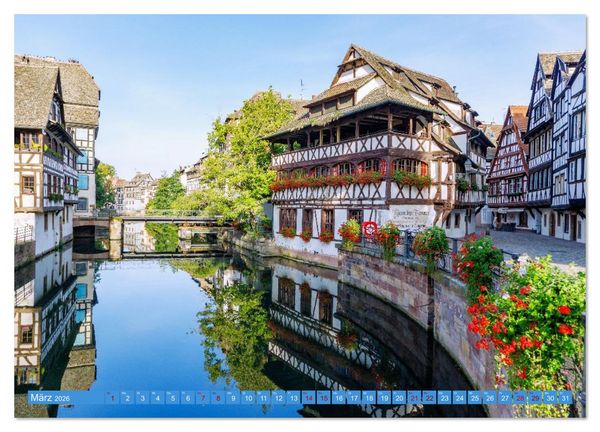 Produktbild: Strasbourg. Europa trifft Elsass: Architektur und Atmosph&auml;re (Wandkalender 2026 DIN A2 quer), CALVENDO Monatskalender