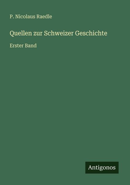 Produktbild: Quellen zur Schweizer Geschichte