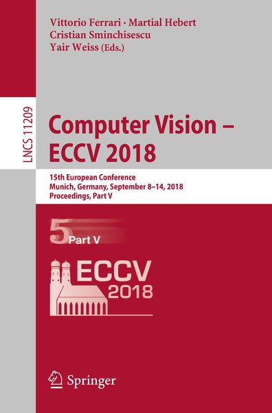 Produktbild: Computer Vision &ndash; ECCV 2018