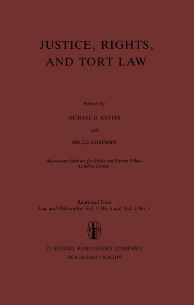 Produktbild: Justice, Rights, and Tort Law