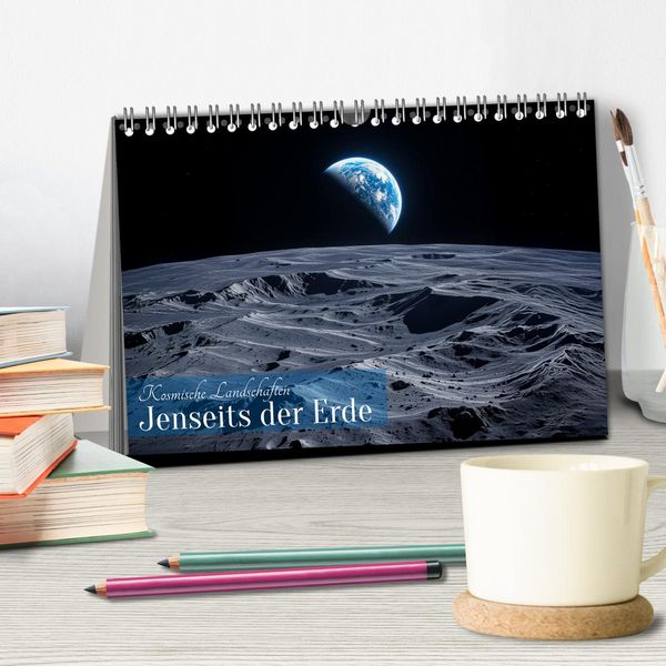 Produktbild: Kosmische Landschaften - Jenseits der Erde (Tischkalender 2026 DIN A5 quer), CALVENDO Monatskalender