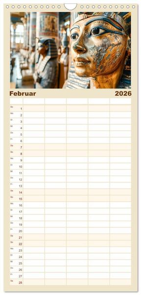 Produktbild: Familienplaner 2026 - Im Schatten der Pyramidern mit 5 Spalten (Wandkalender, 21 x 45 cm) CALVENDO