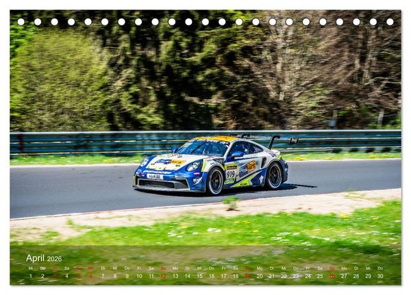 Produktbild: Motorsportkunst aus Weissach (Tischkalender 2026 DIN A5 quer), CALVENDO Monatskalender