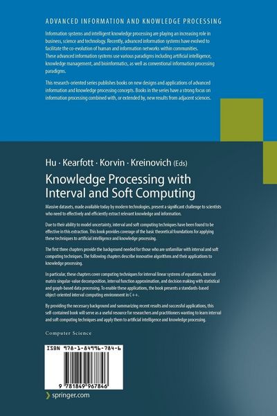 Produktbild: Knowledge Processing with Interval and Soft Computing