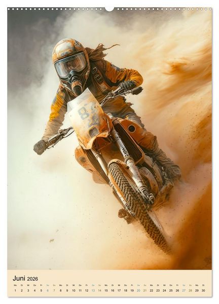 Produktbild: Motorrad W&uuml;stenrennen (Wandkalender 2026 DIN A2 hoch), CALVENDO Monatskalender
