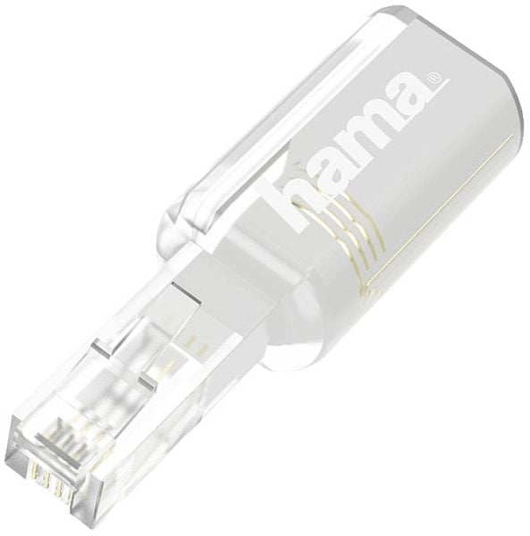 Hama Telefon (analog) Adapter Weiß (transparent)