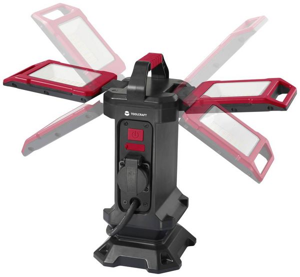 Produktbild: TOOLCRAFT LED-Baustrahler Stativl&auml;nge (max.): 1500mm 40W Naturwei&szlig; TO-7843728
