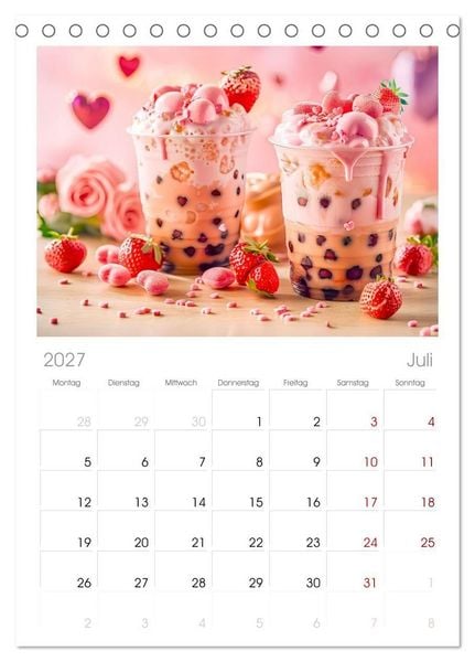 Produktbild: Tischplaner 2027 - Cappuccino, Latte und mehr - Der gro&szlig;e Kaffeekalender (A5 Tischkalender zum Aufstellen) CALVENDO