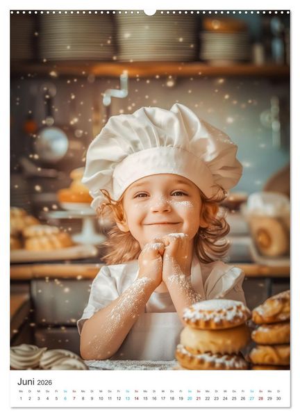 Produktbild: Backen mit Kids (hochwertiger Premium Wandkalender 2026 DIN A2 hoch), Kunstdruck in Hochglanz