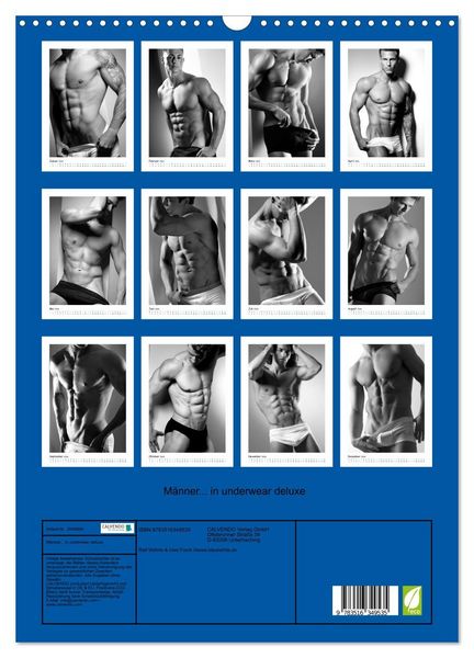 Produktbild: M&auml;nner... in underwear deluxe (Wandkalender 2026 DIN A3 hoch), CALVENDO Monatskalender