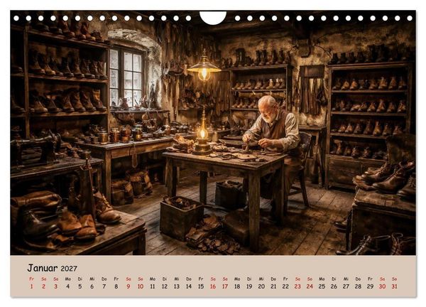 Produktbild: Ursprung: Berufe mit Geschichte. (Wandkalender 2027 DIN A4 quer), CALVENDO Monatskalender
