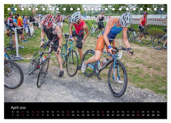 Produktbild: Fascination Triathlon (Tischkalender 2026 DIN A5 quer), CALVENDO Monatskalender