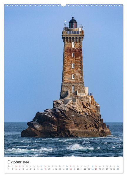 Produktbild: Leuchtturm-Legenden im Westen der Bretagne (hochwertiger Premium Wandkalender 2026 DIN A2 hoch), Kunstdruck in Hochglanz