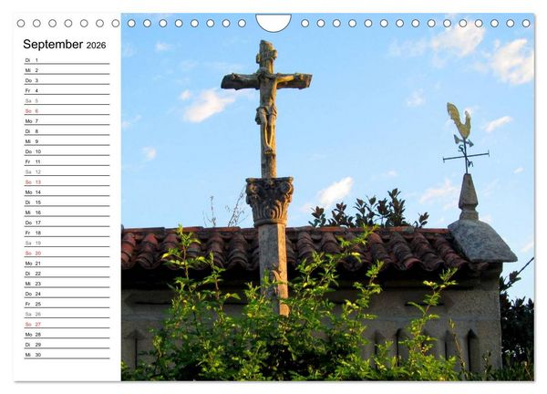 Produktbild: Jakobsweg - Camino Portugues (Wandkalender 2026 DIN A4 quer), CALVENDO Monatskalender