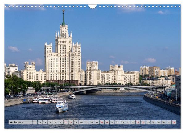 Produktbild: Perspectives de Moscou (Calendrier mural 2026 DIN A3 vertical), CALVENDO calendrier mensuel