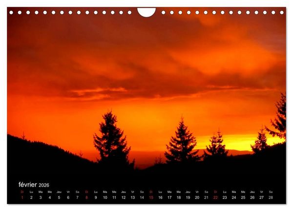 Produktbild: Couchers de soleil (Calendrier mural 2026 DIN A4 vertical), CALVENDO calendrier mensuel