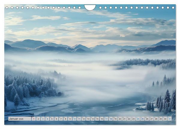 Produktbild: Magische Nebelmomente (Wandkalender 2026 DIN A4 quer), CALVENDO Monatskalender