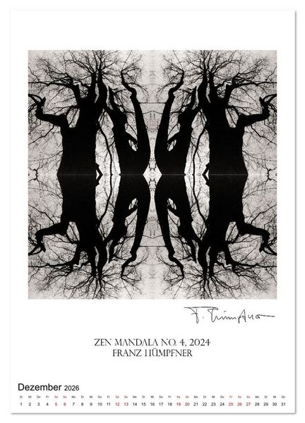 Produktbild: Mandala Artworks - Kunstkalender von Franz Huempfner (Wandkalender 2026 DIN A4 hoch), CALVENDO Monatskalender