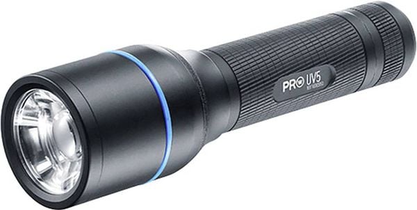 Walther Pro UV5 LED, UV-LED Taschenlampe mit Holster, mit Handschlaufe akkubetrieben, batteriebetrieben 3.5 h 140 g