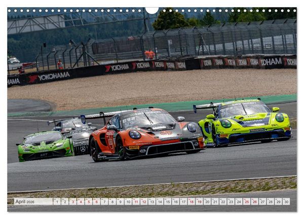 Produktbild: Super Sportwagen aus Zuffenhausen beim GT MASTERS (Wandkalender 2026 DIN A3 quer), CALVENDO Monatskalender