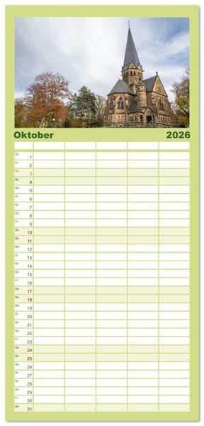 Produktbild: Familienplaner 2026 - Ohh, Du wundersch&ouml;ner Harz! mit 5 Spalten (Wandkalender, 21 x 45 cm) CALVENDO