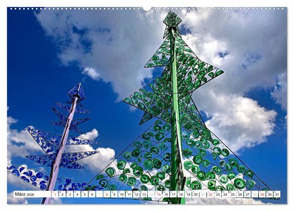 Produktbild: Gl&auml;serne Attraktionen - Glaskunst im Bayerischen Wald (Wandkalender 2026 DIN A2 quer), CALVENDO Monatskalender