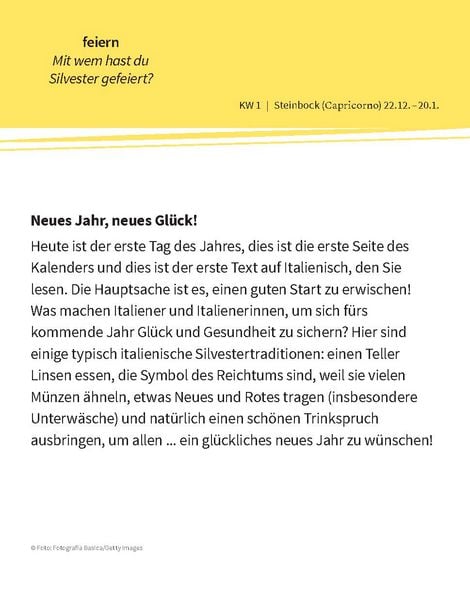 Produktbild: Langenscheidt Sprachkalender Italienisch 2026