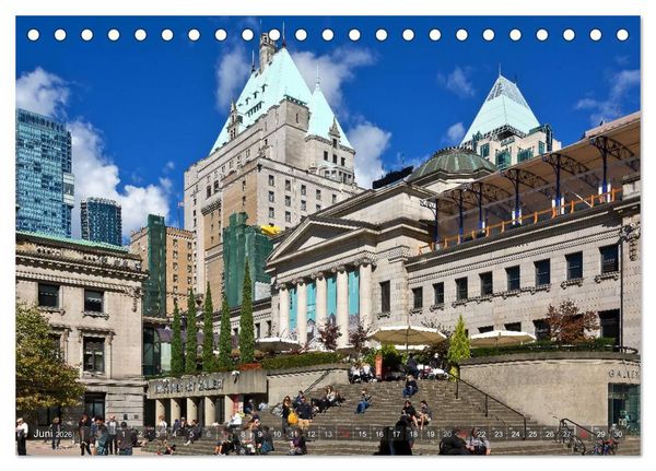 Produktbild: Vancouver Perspektiven (Tischkalender 2026 DIN A5 quer), CALVENDO Monatskalender