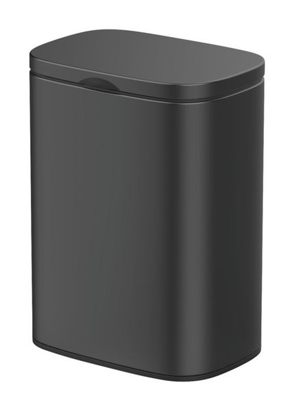 Produktbild: Wand-Kosmetikeimer Mod. Sare Schwarz 5 L, Easy Close Absenkautomatik
