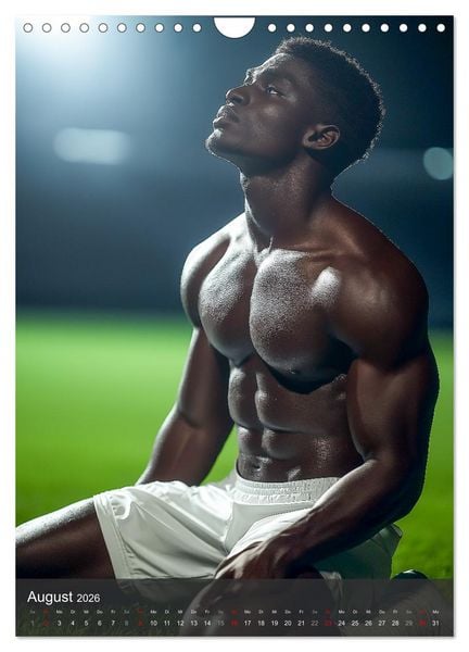 Produktbild: SEXY JUNGS - Nackte Haut beim Fu&szlig;ball (Wandkalender 2026 DIN A4 hoch), CALVENDO Monatskalender