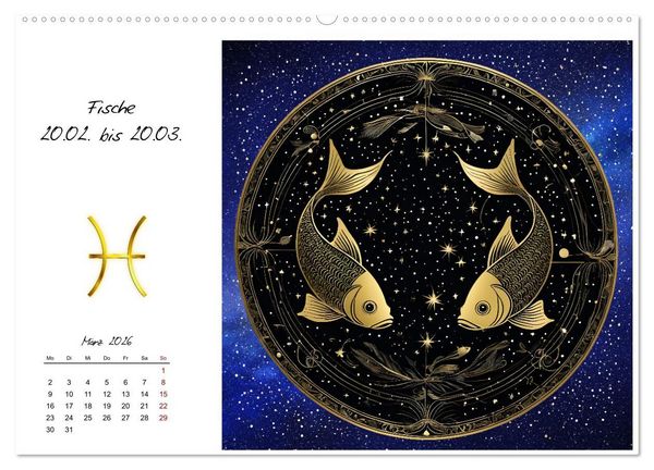 Produktbild: Ein Jahr in Gold (Wandkalender 2026 DIN A2 quer), CALVENDO Monatskalender