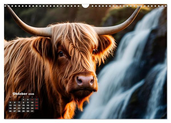 Produktbild: Highland K&uuml;he (Wandkalender 2026 DIN A3 quer), CALVENDO Monatskalender
