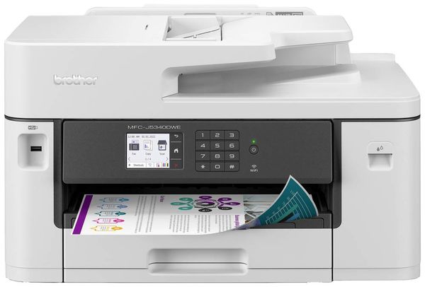 Brother MFCJ5340DWE Multifunktionsdrucker Tintenstrahl Farbe A4 Drucker, Scanner, Kopierer, Fax ADF, Duplex, LAN, USB, W