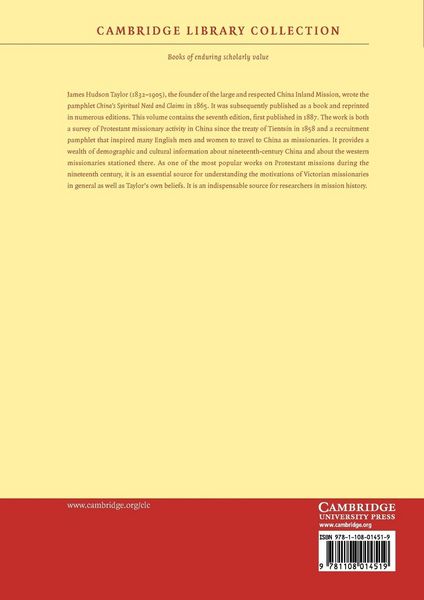 Produktbild: China S Spiritual Need and Claims