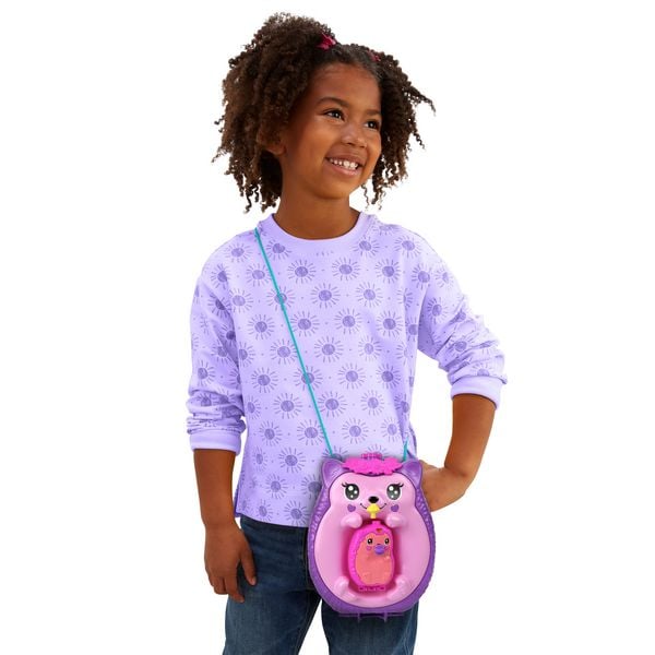 Produktbild: Polly Pocket Mama & Baby Igel Handtaschen-Spielset mit 2 Puppen & 16 Accessoir