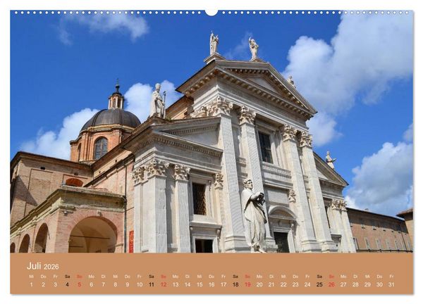Produktbild: Urbino - Ein Spaziergang durch die Renaissance-Stadt in den Marken (Wandkalender 2026 DIN A2 quer), CALVENDO Monatskalender