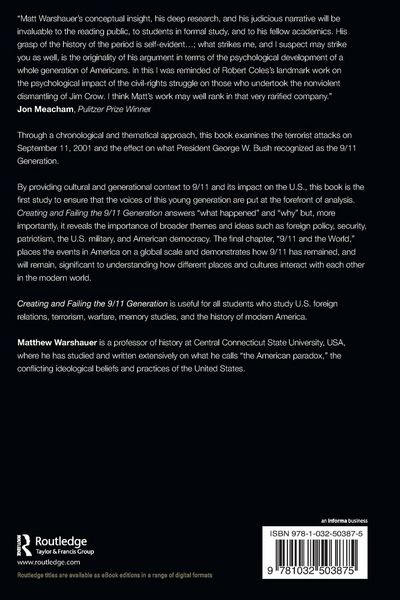 Produktbild: Creating and Failing the 9/11 Generation
