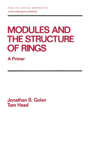 Produktbild: Modules and the Structure of Rings