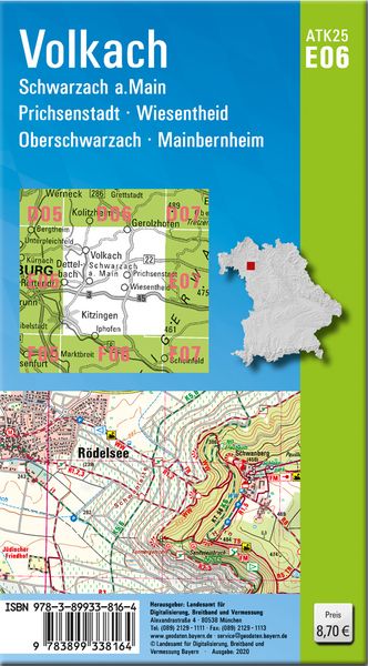 Produktbild: ATK25-E06 Volkach (Amtliche Topographische Karte 1:25000)