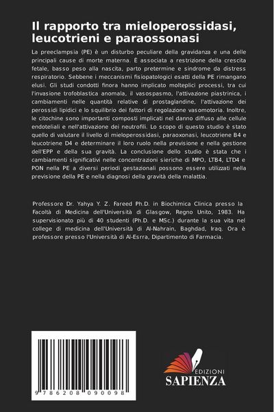 Produktbild: Il rapporto tra mieloperossidasi, leucotrieni e paraossonasi