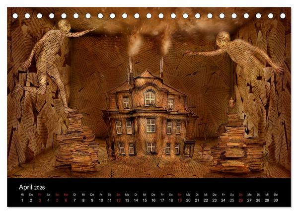 Produktbild: Moderner Surrealismus (Tischkalender 2026 DIN A5 quer), CALVENDO Monatskalender