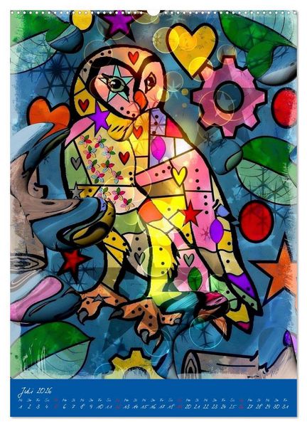 Produktbild: Willkommen in der Welt von Nico&acute;s Pop Art (hochwertiger Premium Wandkalender 2026 DIN A2 hoch), Kunstdruck in Hochglanz