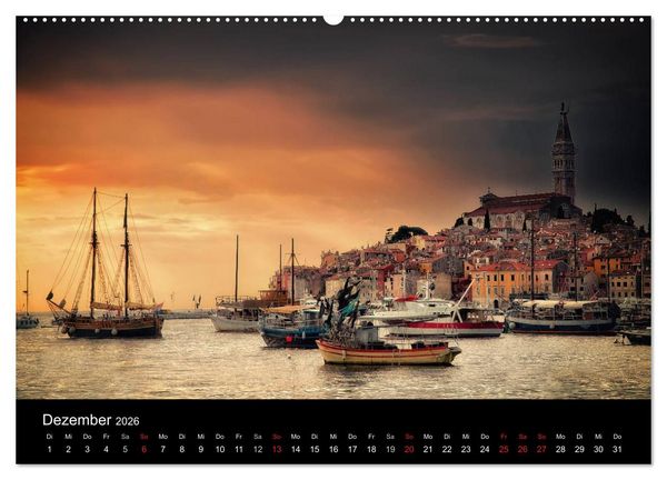 Produktbild: Rovinj Impressionen (Wandkalender 2026 DIN A2 quer), CALVENDO Monatskalender