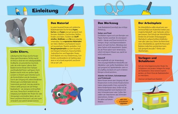 Produktbild: Bastelbuch f&uuml;r Kinder ab 2 Jahren: Falten, Kleben, Malen