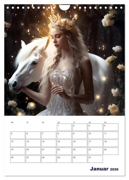 Produktbild: Die wundersame Welt der Zauberwesen (Wandkalender 2026 DIN A4 hoch), CALVENDO Monatskalender