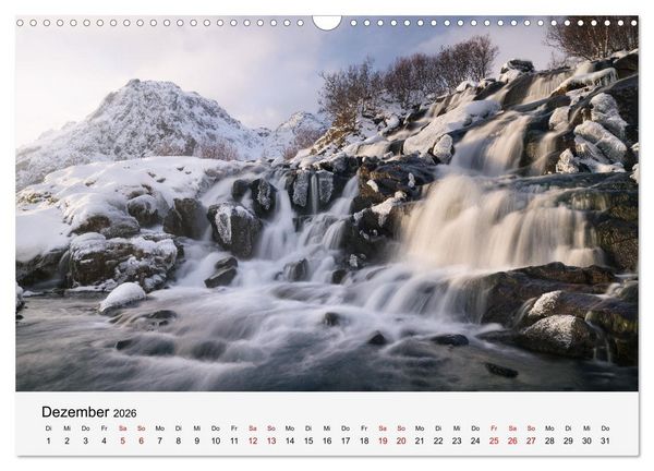 Produktbild: Naturschauspiel Wasserfall: Europas flie&szlig;ende Kunstwerke (Wandkalender 2026 DIN A3 quer), CALVENDO Monatskalender