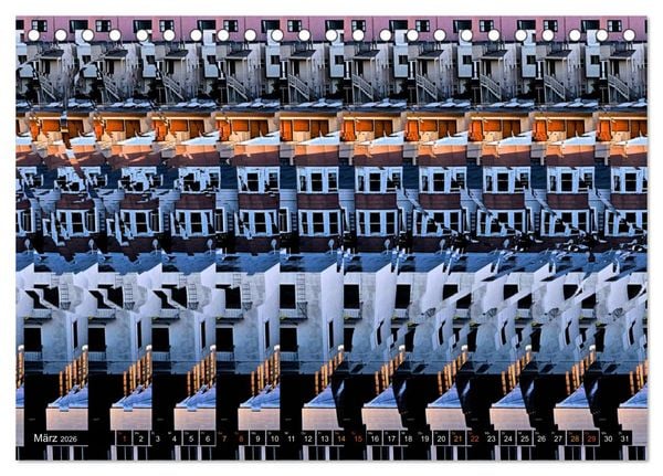 Produktbild: Magische Bilder - 3D Stereogramme (Tischkalender 2026 DIN A5 quer), CALVENDO Monatskalender