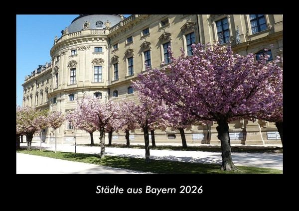 Produktbild: St&auml;dte aus Bayern 2026 Fotokalender DIN A3