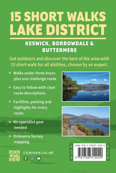 Produktbild: Short Walks in the Lake District: Keswick, Borrowdale and Buttermere